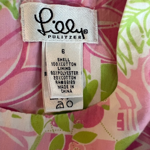 Lilly Pulitzer Girls Pink Lemonade/ Elephant Shift Dress - Picture 3 of 6